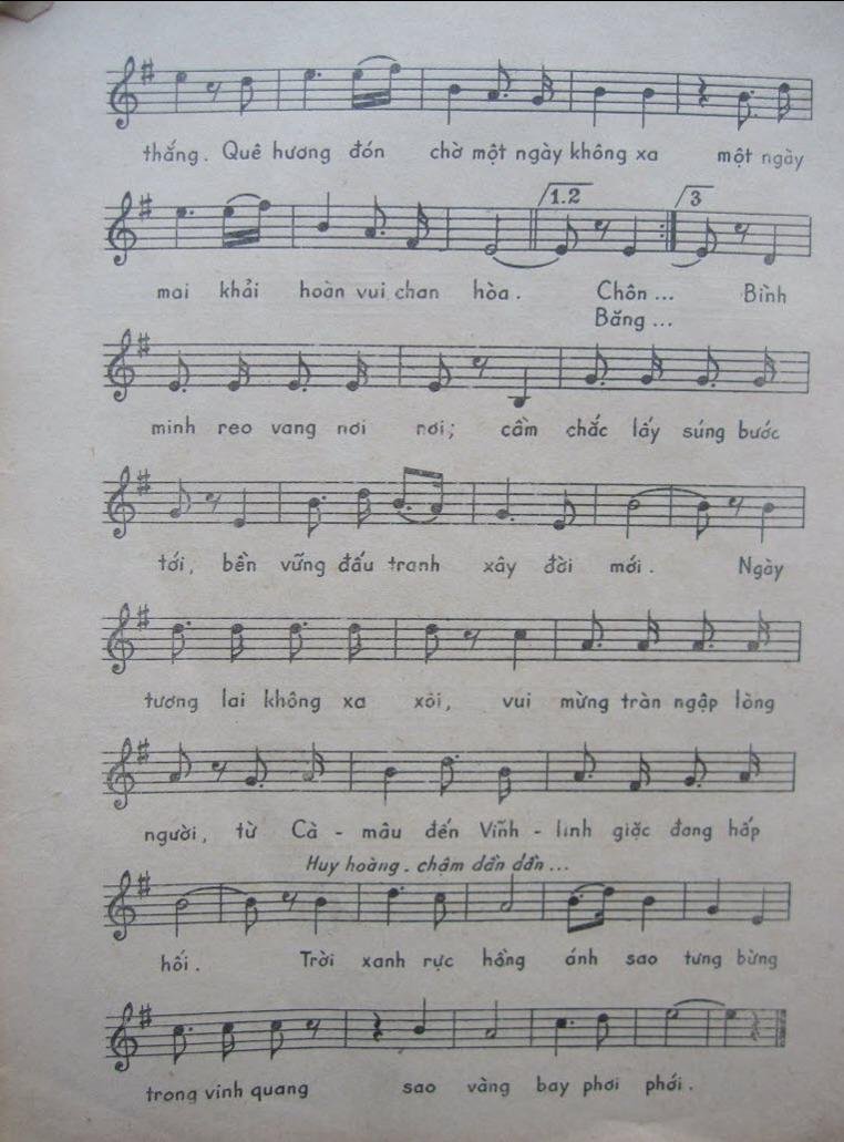 Sheet nhạc Hành Khúc Giải Phóng 3